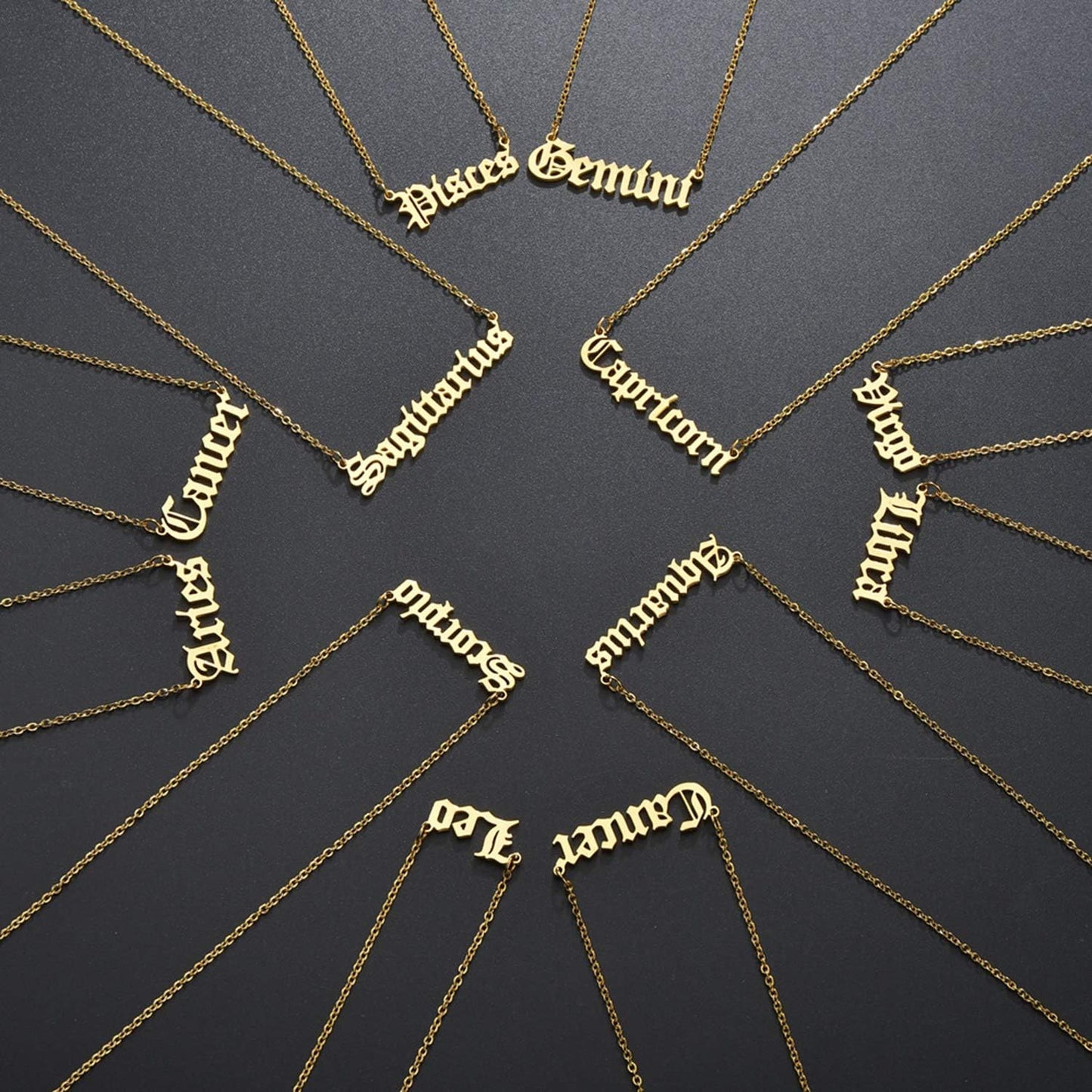 Zodiac Necklaces for Women Constellation Necklace Cancer Leo Virgo Necklace Birthday Jwelry Gifts for Friends