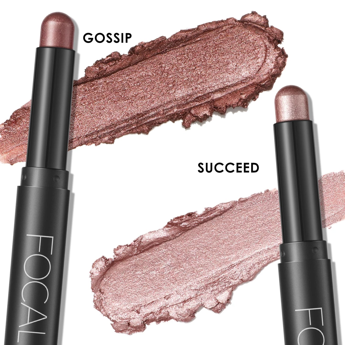 (2 Pcs) 2 in 1 Eyeshadow and Eyeliner Pen,Waterproof Eyeshadow Stick, Silky Peach