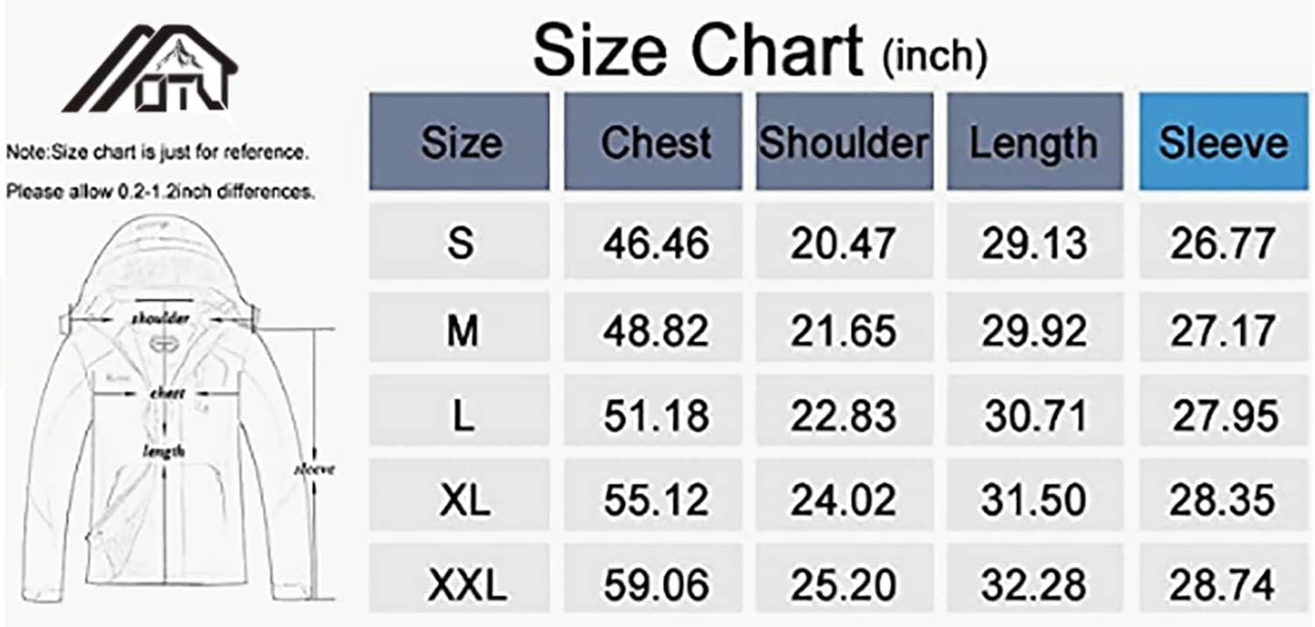 Men'S Waterproof Ski Jacket Snowboarding Windbreaker Warm Winter Hooded Mountain Snow Coat