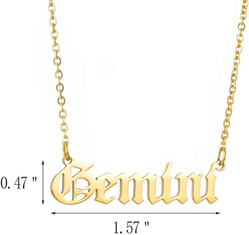 Zodiac Necklaces for Women Constellation Necklace Cancer Leo Virgo Necklace Birthday Jwelry Gifts for Friends