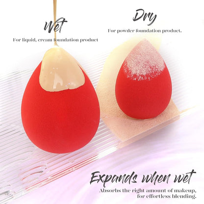 Makeup Sponge 5 Pcs Set, Latex-Free Boun Boun Beauty Sponge for Blending, Makeup Sponges for Foundation Liquid Cream and Powder. Blender for Enhanced Make up Application, Gift for Women