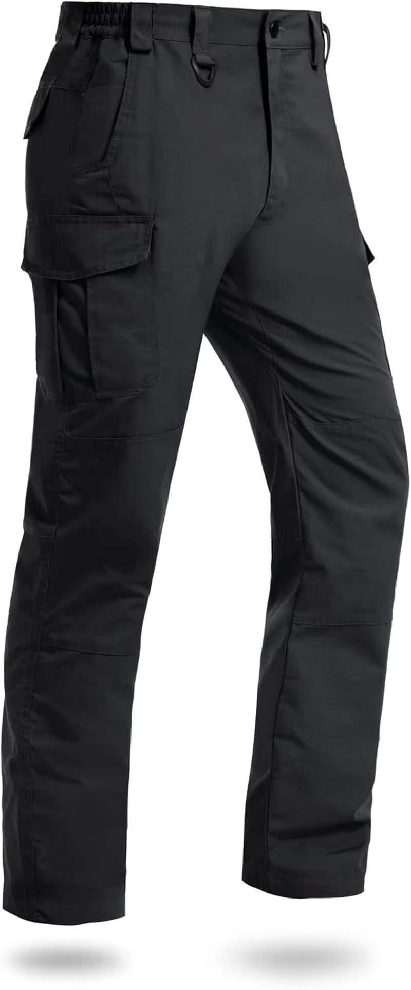 Men'S Cargo Pants Water Repellent Ripstop Lightweight Army Construction Outdoor Fishing BDU Trousers Hiking Hunting Work Tactical Pants Black Size 38