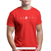 Bitcoin Sign Art Satoshi Nakamoto Heartbeat T Shirt Men Clothing Harajuku Fashion Tshirt Graphic