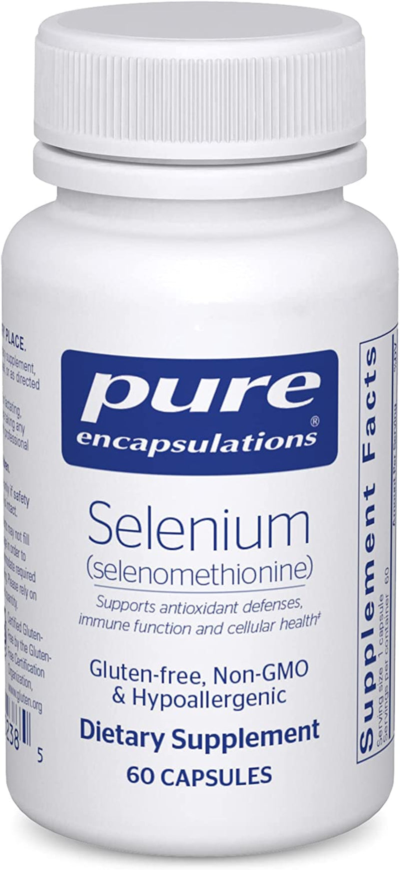 Selenium - 200 Mcg - for Healthy Cellular Function, Immune System & Antioxidant Defenses - Mineral Supplement - Vegan & Gluten Free - 60 Capsules