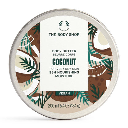 Coconut Body Butter – Nourishing & Moisturizing Skincare for Very Dry Skin – Vegan – 6.4 Oz
