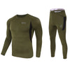 Winter Top Quality New Thermal Underwear Men Underwear Sets Compression Fleece Sweat Quick Drying Thermo Underwear Men Clothing