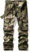 Womens Cargo Pants with Pockets Outdoor Casual Ripstop Camo Tactical Combat Work Pants