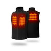 Fleece Heated Vest for Men with Battery, Battery Powered Heating Fleece Vest Base Layer for Winter Outing (Neutral Black, S)