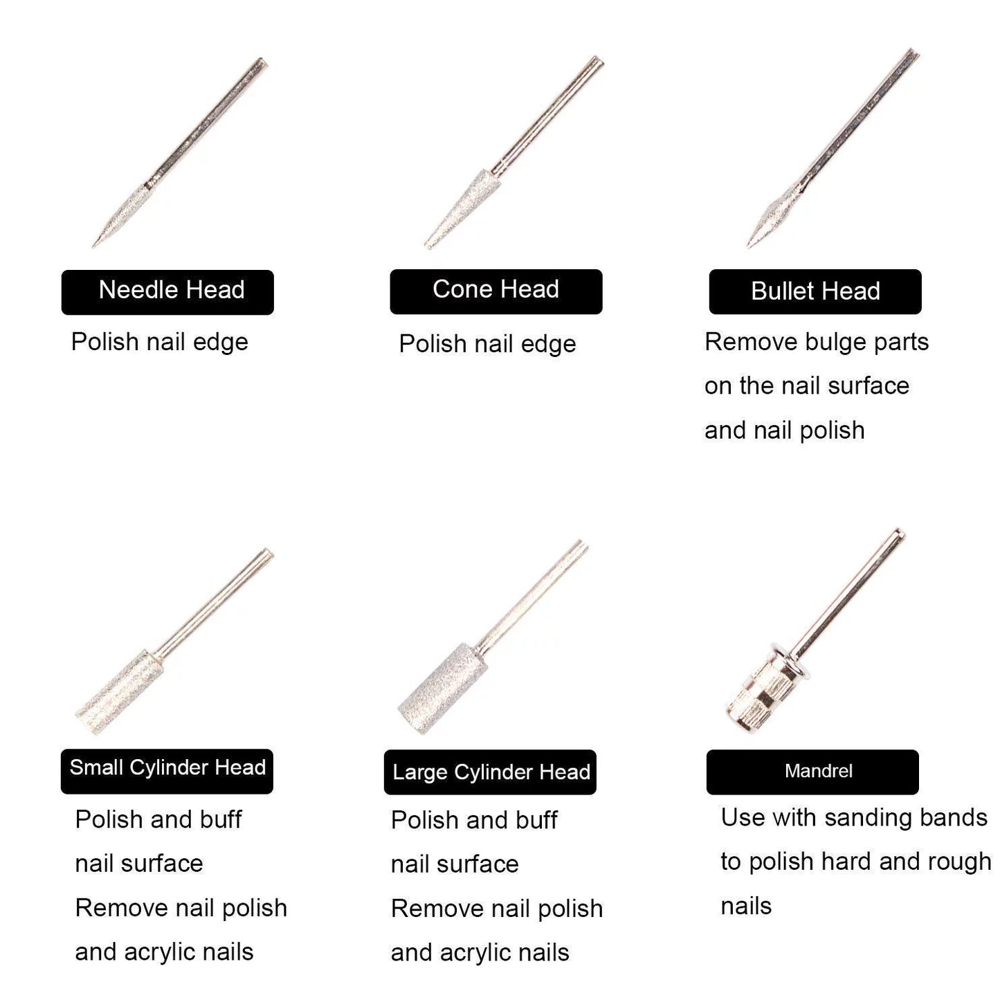 Electric Nail Drill Kit Pedicure Machine Tool Nail Drill Bits Nail Manicure Set Professional Nail Art
